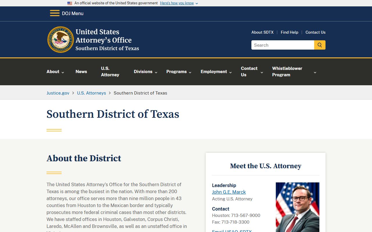 Federal prosecutor handling some Webb County arrest records cases